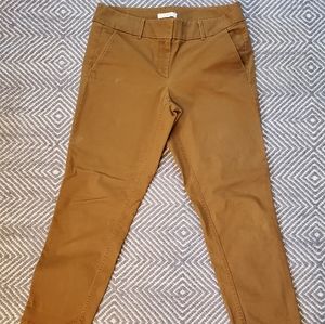 Tobacco colored, ankle length pant